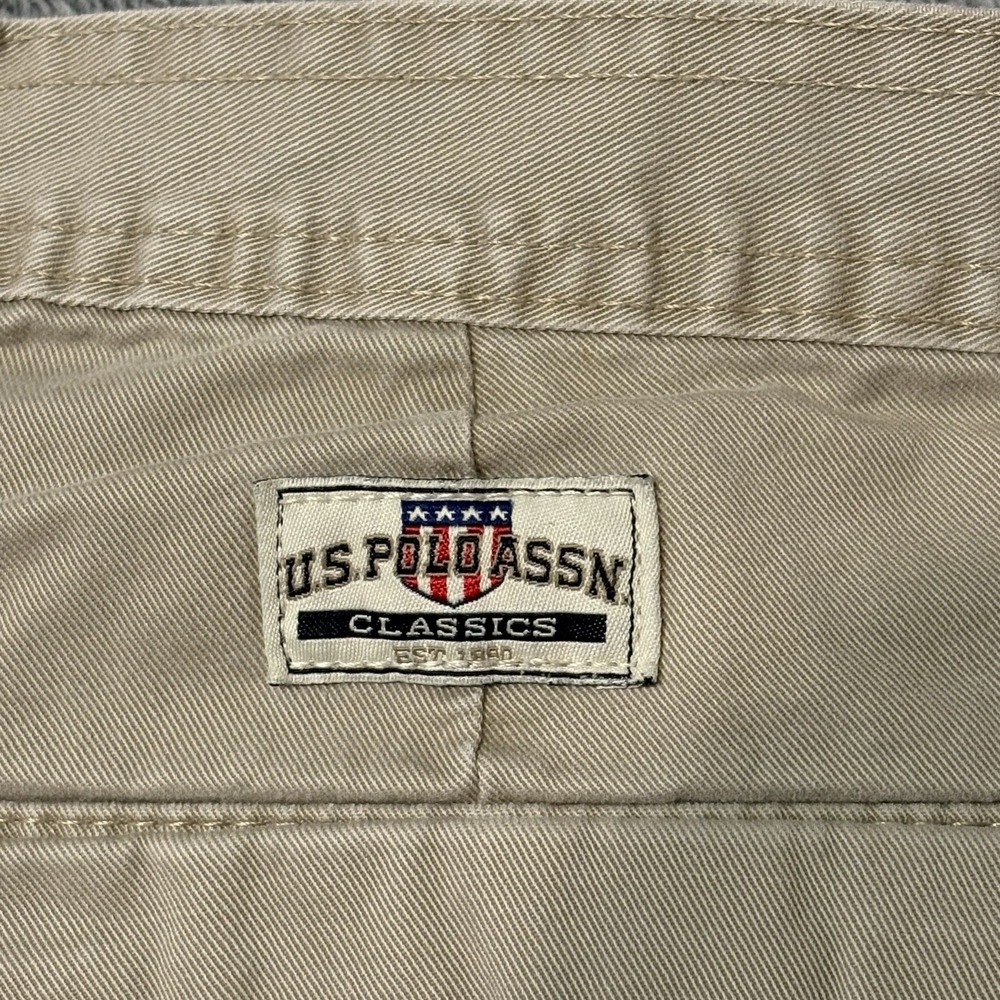 U.S. Polo Assn Cargo Shorts Mens 42 Khaki Utility Military Casual Cotton‎ - Picture 5 of 14